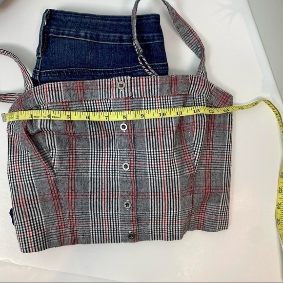 NWT Hollister Plaid button front tank size M - Picture 5 of 11